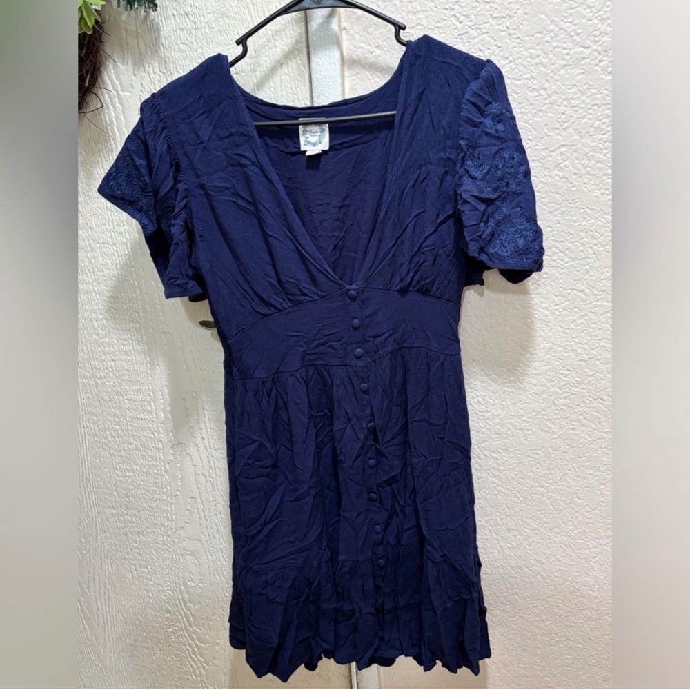 Blue Rain Women’s M Deep Blue Mini Dress